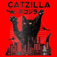 Catzilla King Of Pawster Santa Hat thumb 1