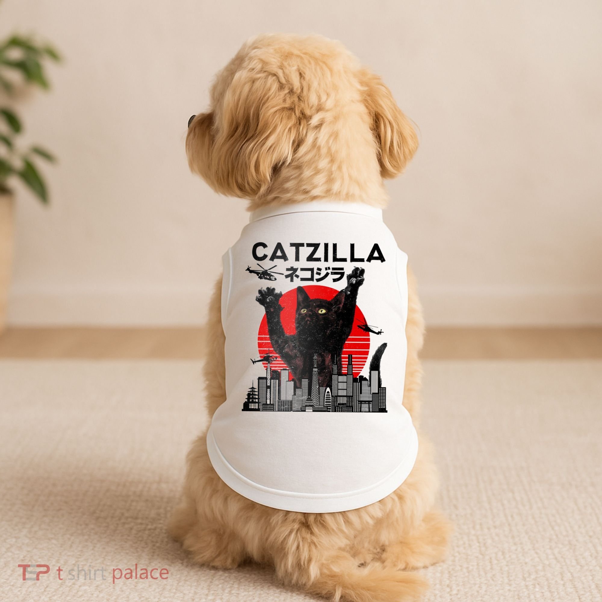 Catzilla King Of Pawster Doggie Tank