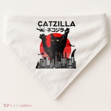 Catzilla King Of Pawster USA-Made Doggie Bandana