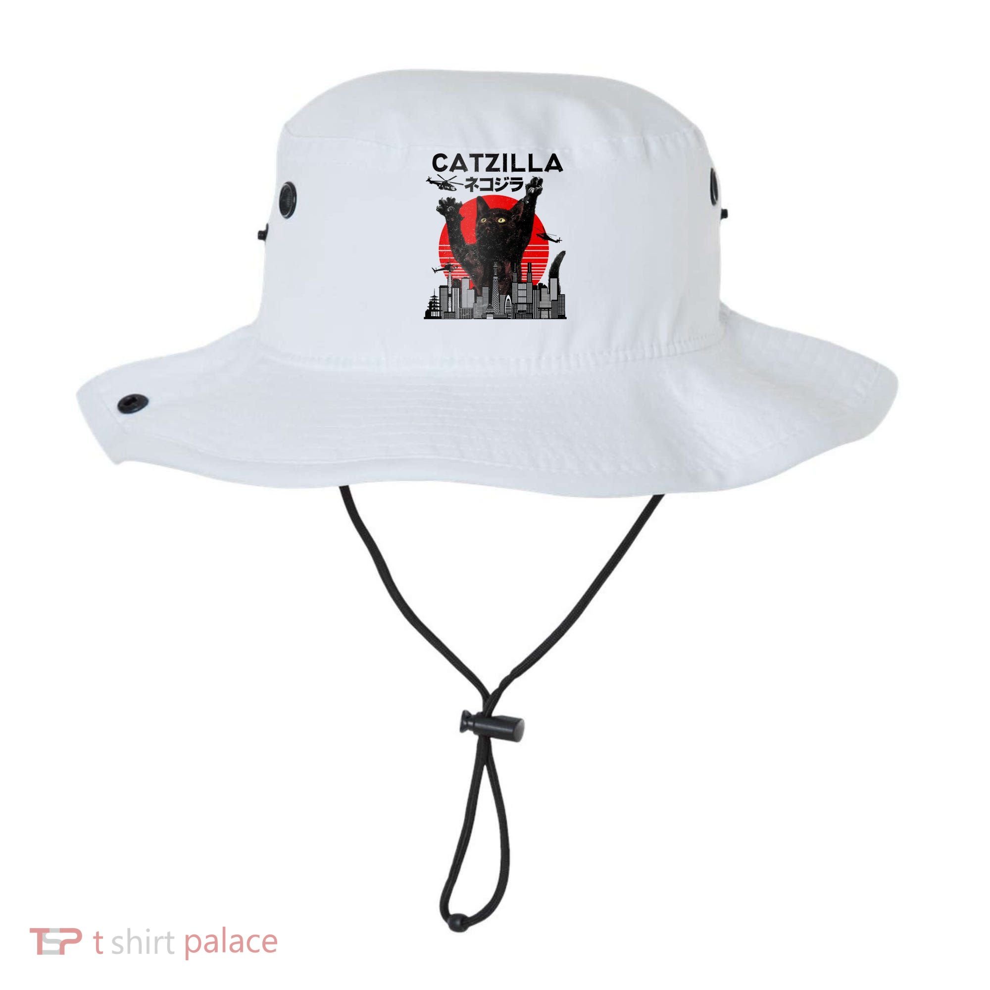 Catzilla King Of Pawster Bucket Hat