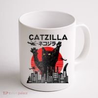 Catzilla King Of Pawster Coffee Mug thumb 1