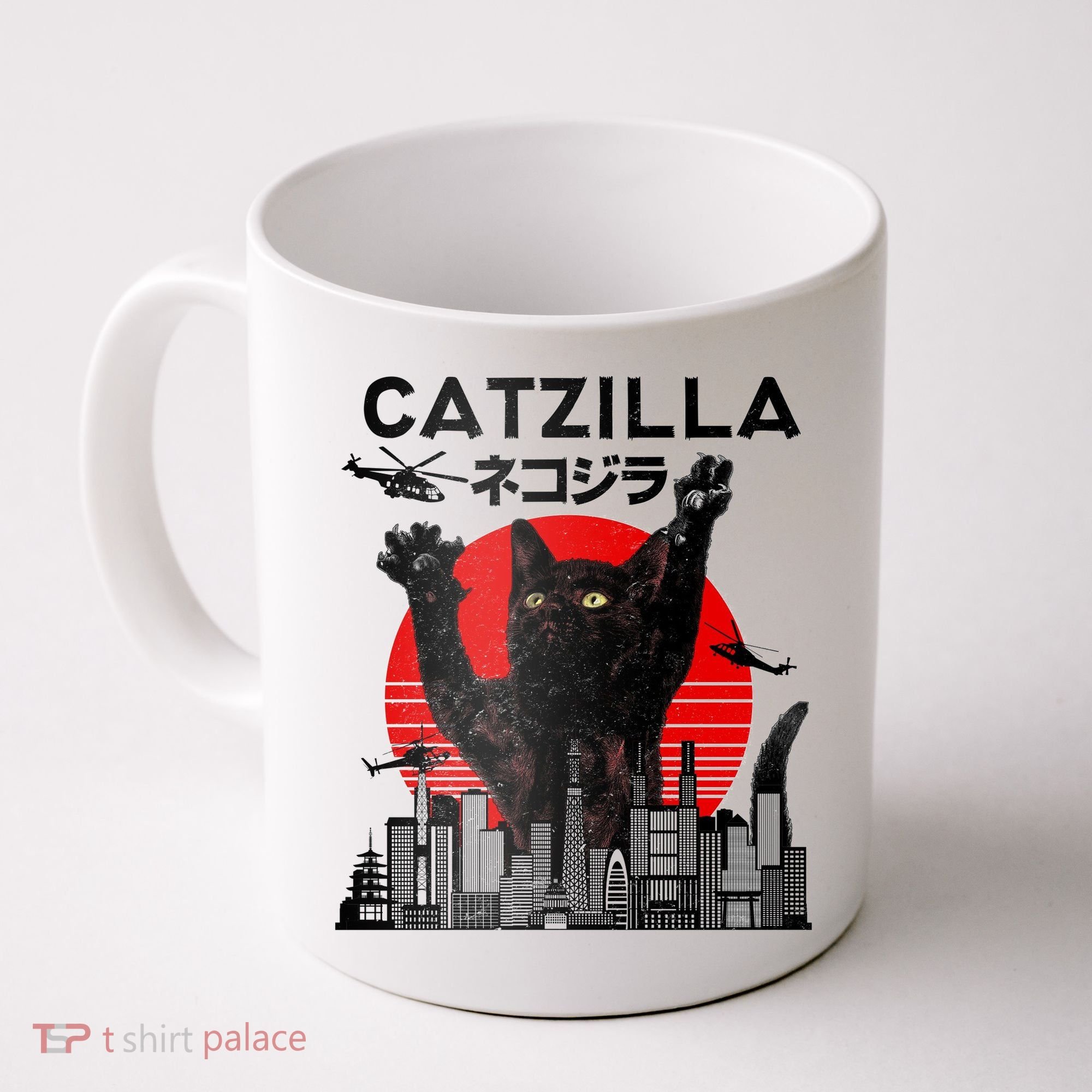 Catzilla King Of Pawster Coffee Mug
