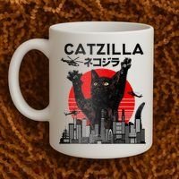 Catzilla King Of Pawster Coffee Mug thumb 2