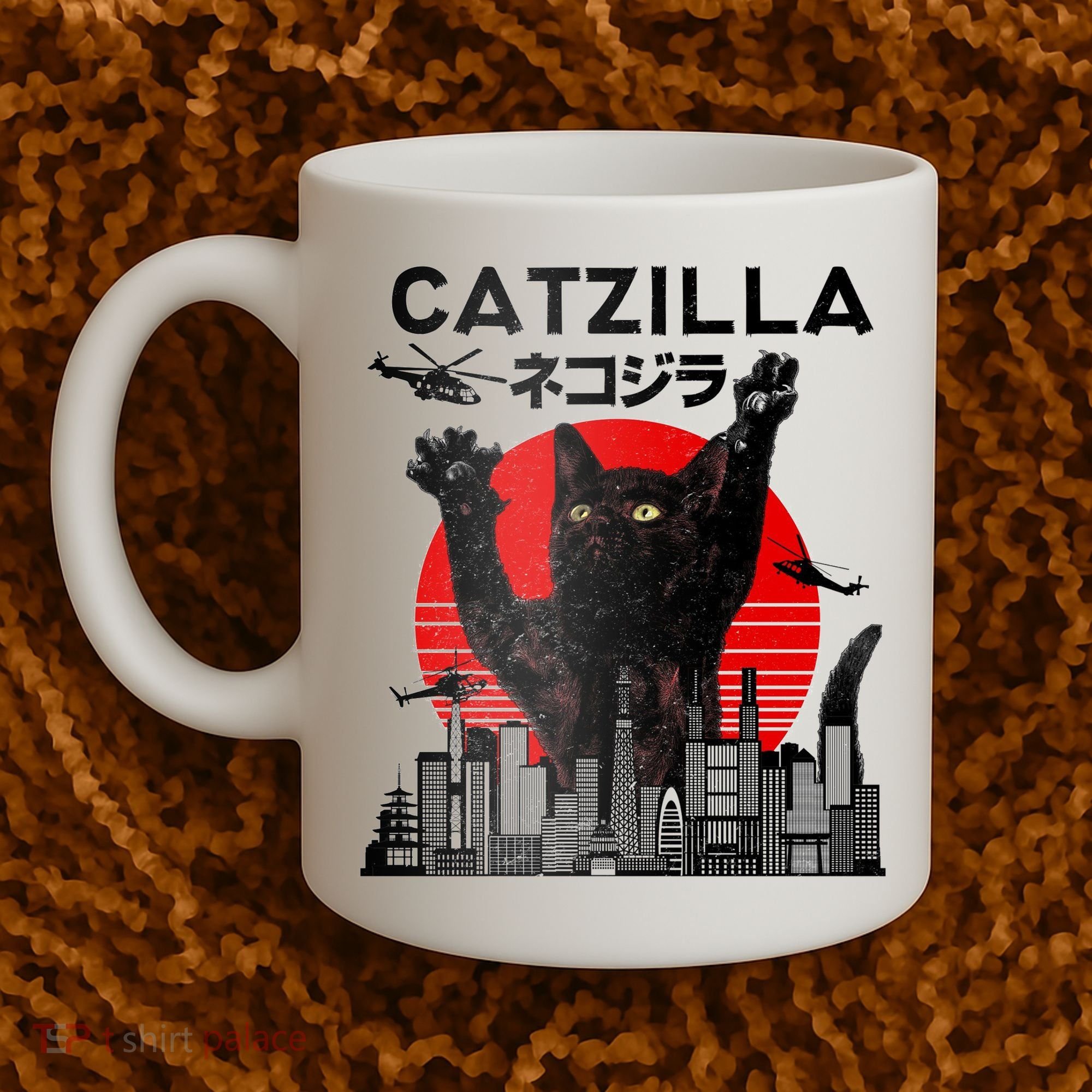 Catzilla King Of Pawster Coffee Mug