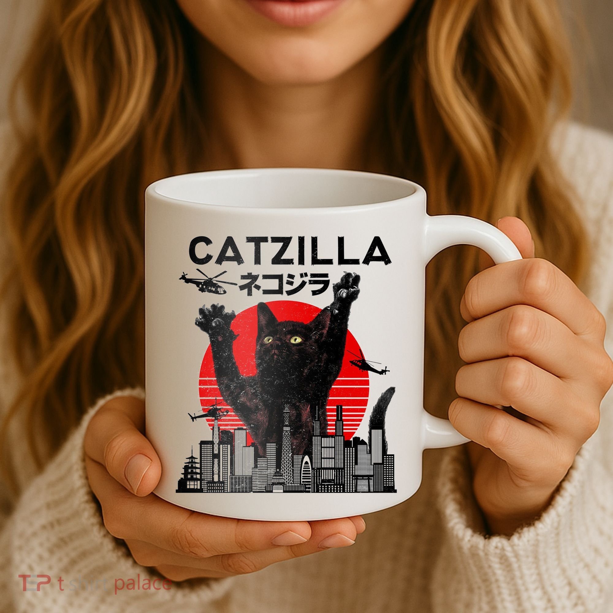 Catzilla King Of Pawster Coffee Mug