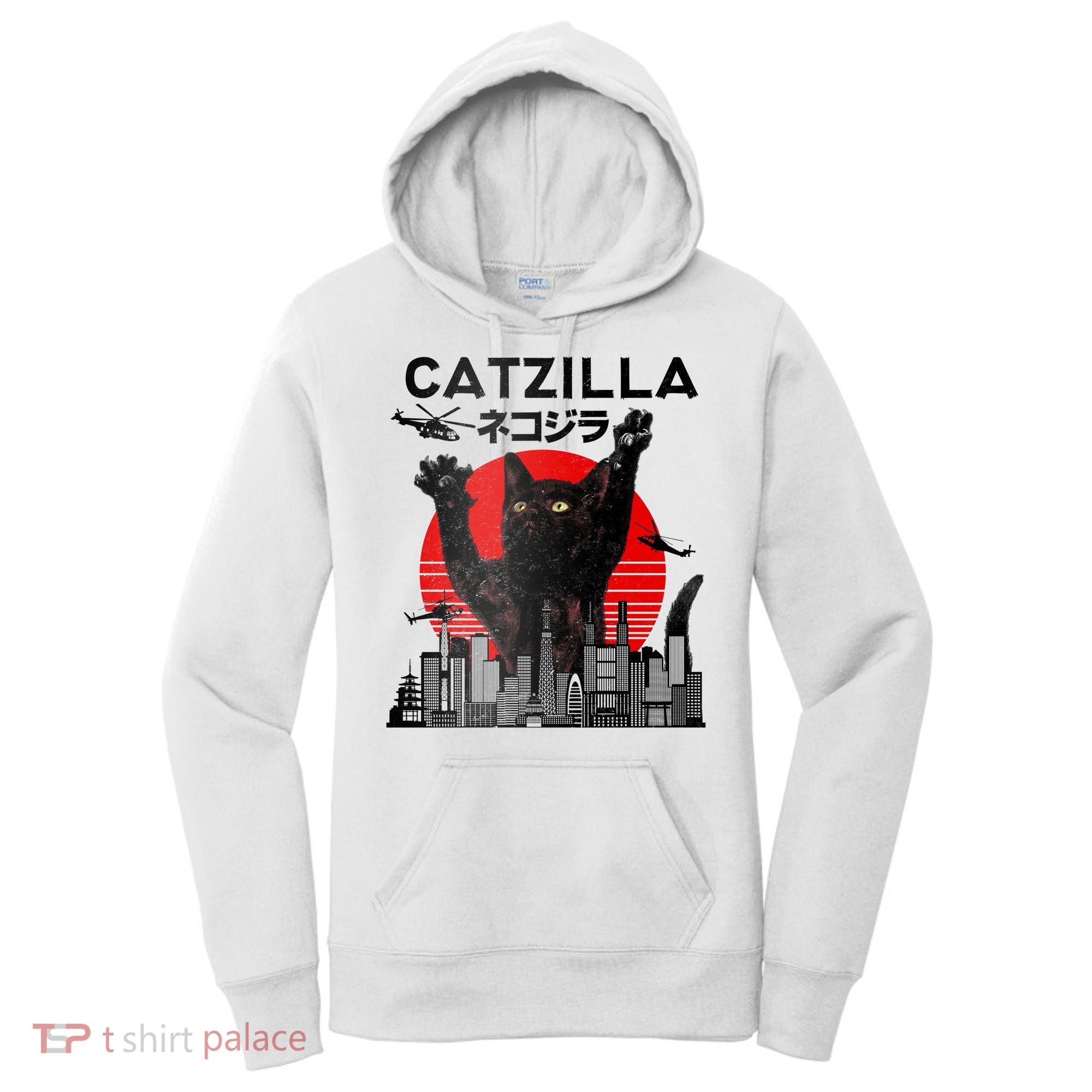 Catzilla King Of Pawster Women's Hoodie
