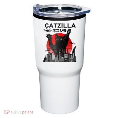 Catzilla King Of Pawster Tumbler