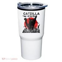 Catzilla King Of Pawster Tumbler thumb 0