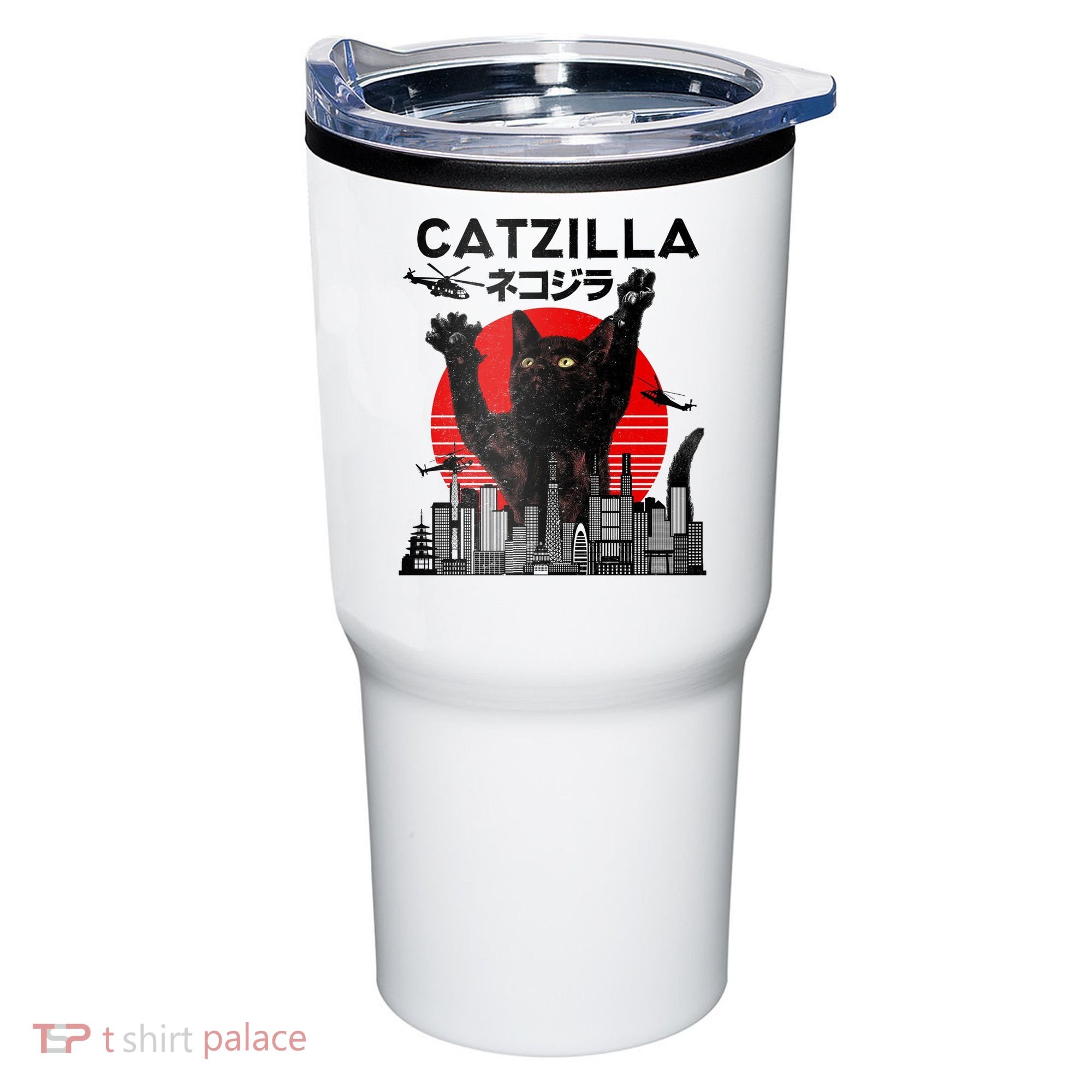 Catzilla King Of Pawster Tumbler