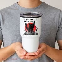 Catzilla King Of Pawster Tumbler thumb 2