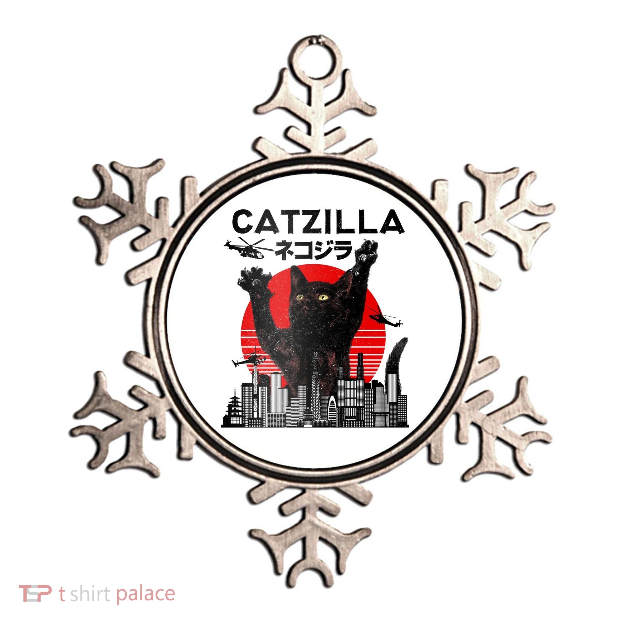Catzilla King Of Pawster Ornament
