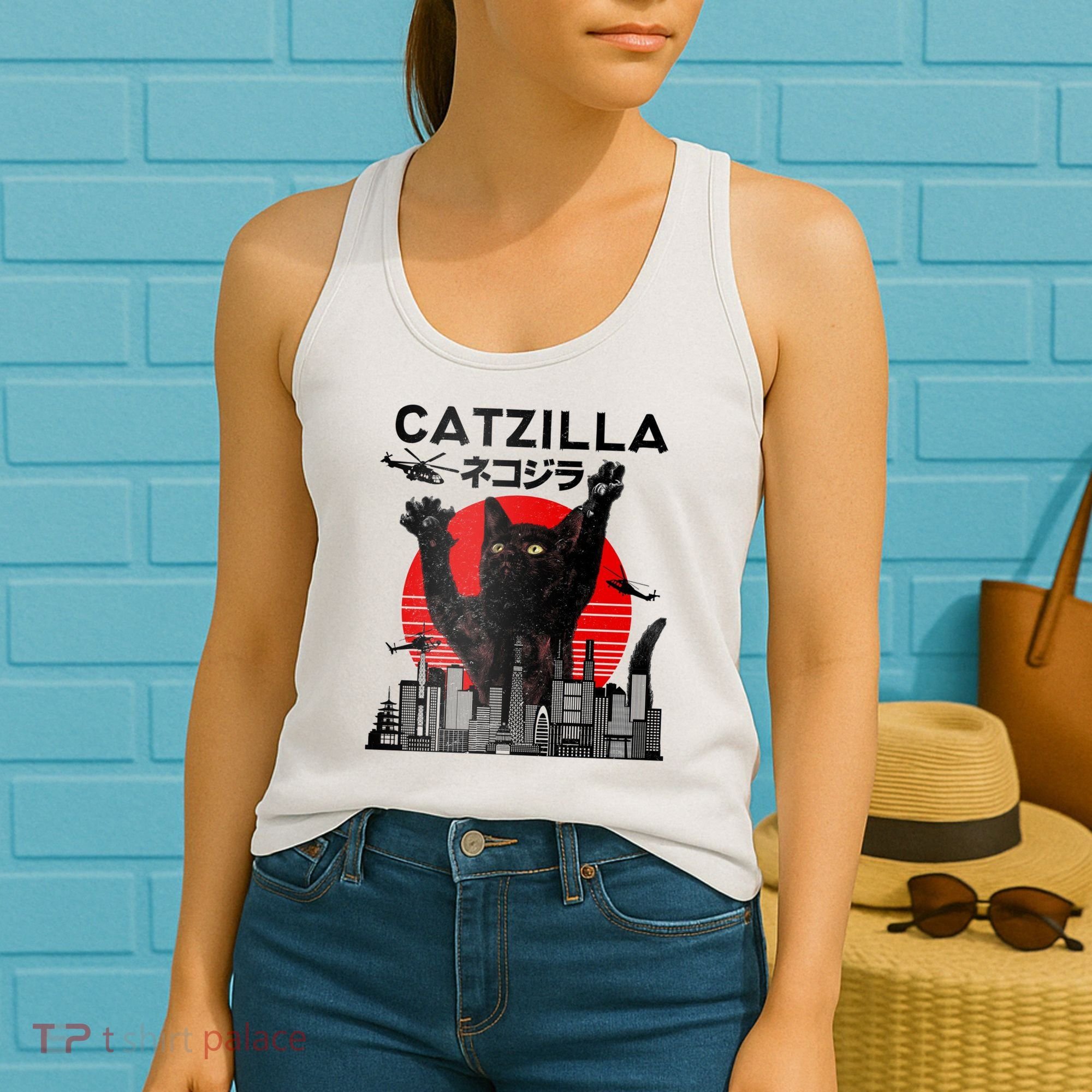Catzilla King Of Pawster Women's Tank Top