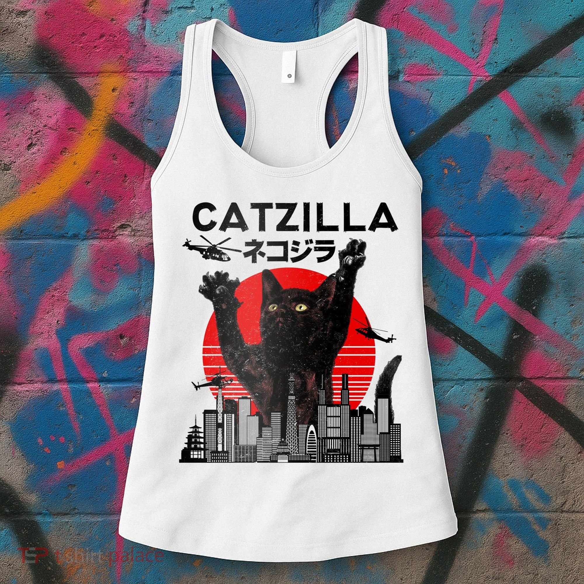 Catzilla King Of Pawster Women's Tank Top