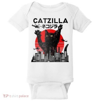 Catzilla King Of Pawster Baby Bodysuit