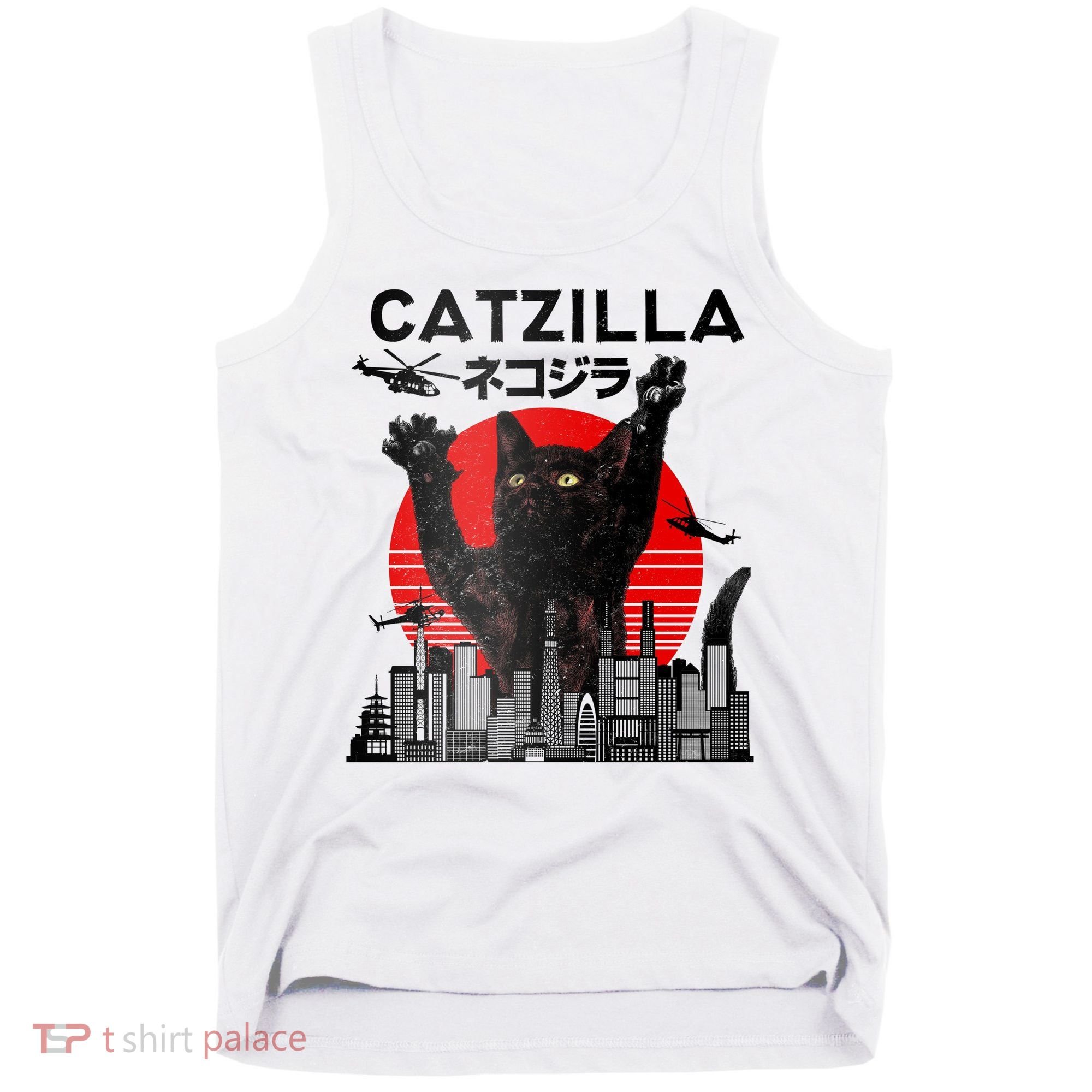 Catzilla King Of Pawster Tank Top