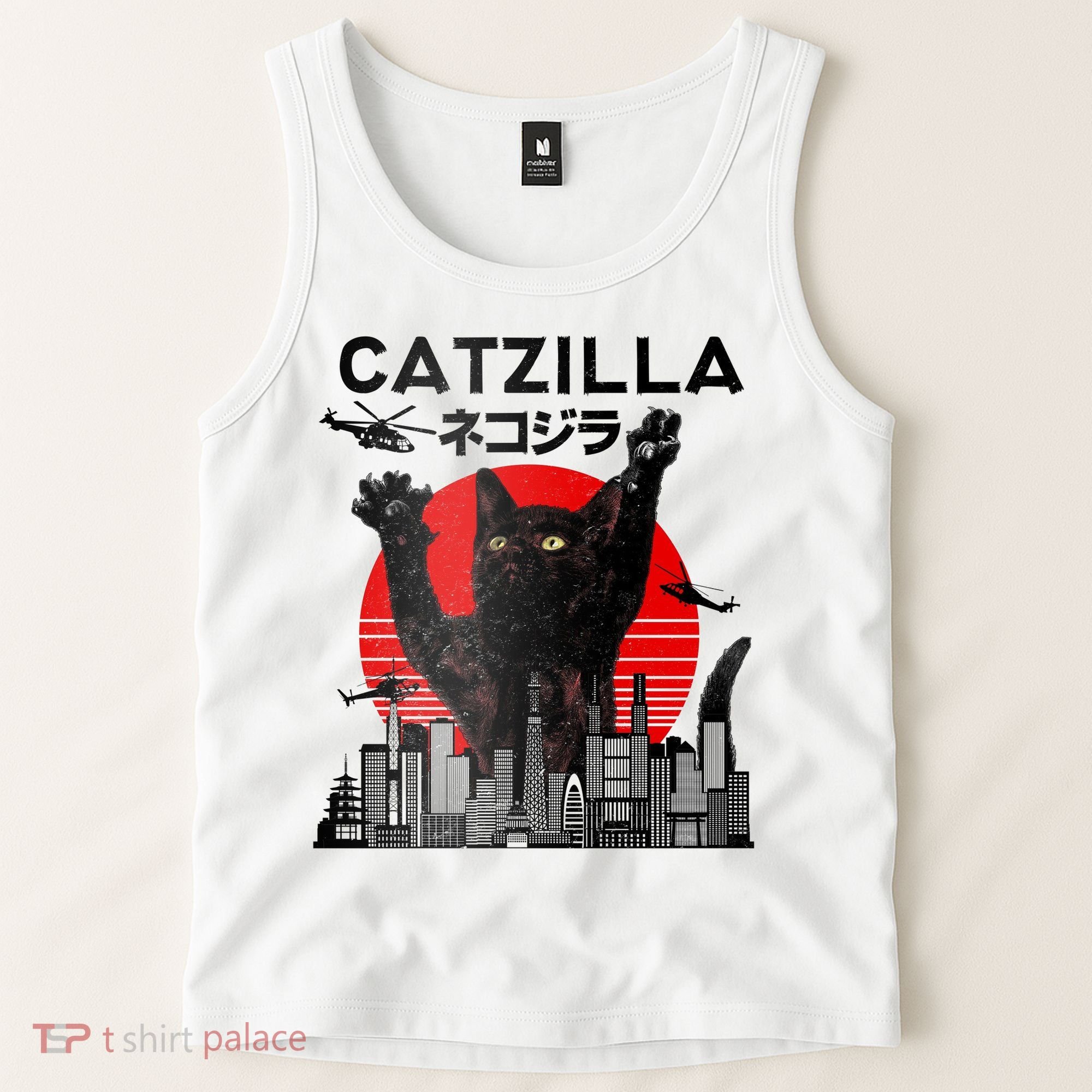 Catzilla King Of Pawster Tank Top