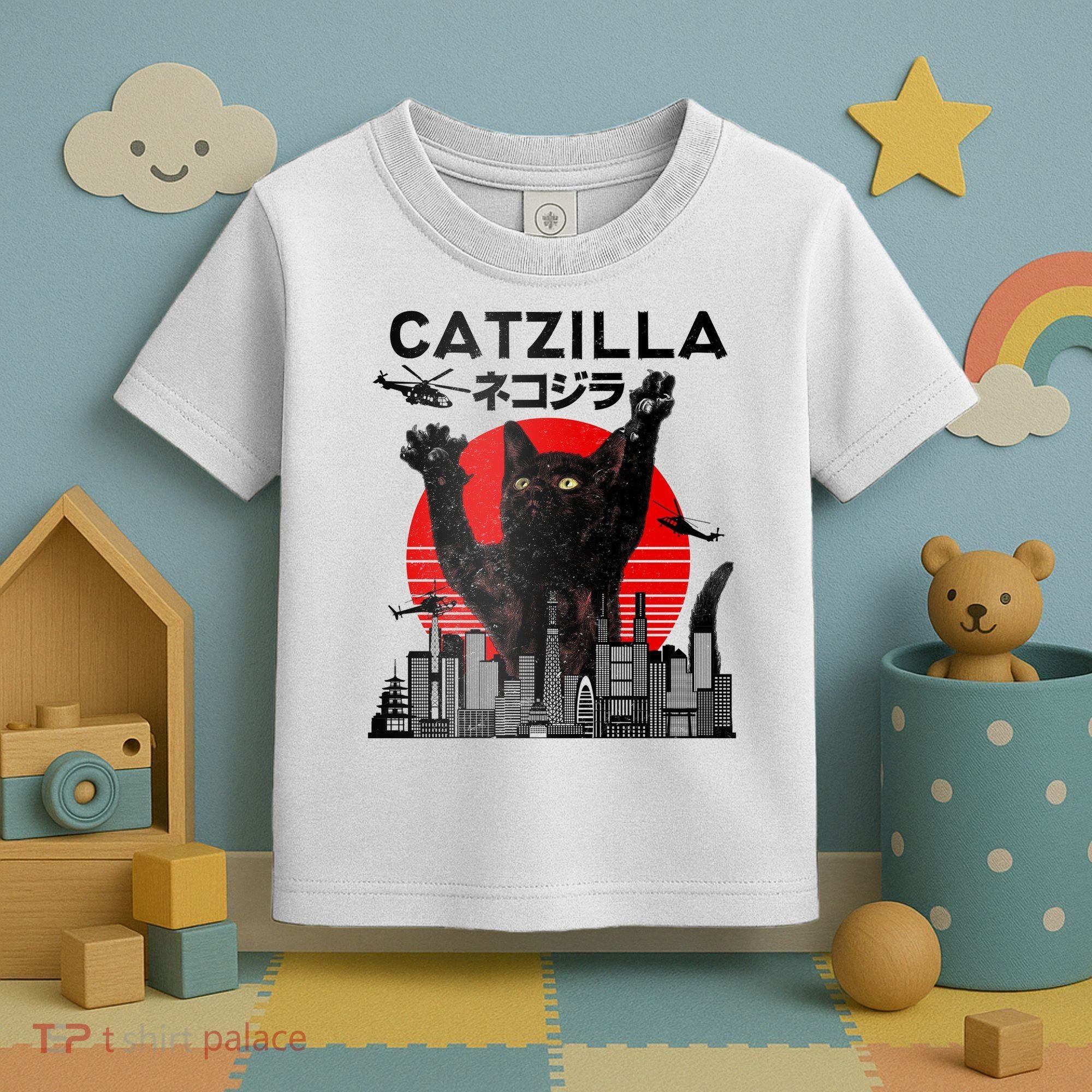 Catzilla King Of Pawster Toddler T-Shirt