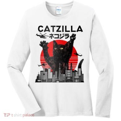 Catzilla King Of Pawster Women's Long Sleeve Shirt