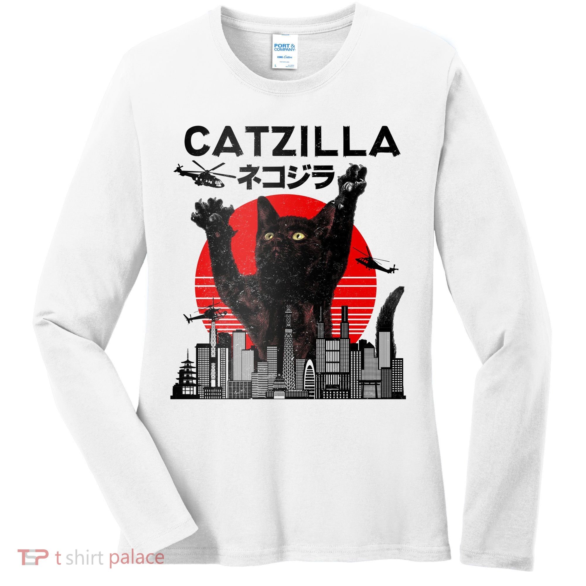 Catzilla King Of Pawster Women's Long Sleeve Shirt