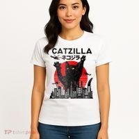 Catzilla King Of Pawster Women's T-Shirt thumb 4