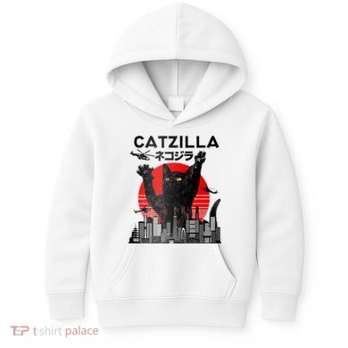 Catzilla King Of Pawster Kids Hoodie