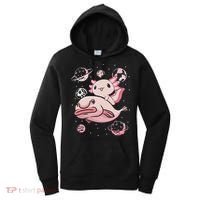 Cute Kawaii Pink Axolotl Riding A Blobfish Funny Axolotls  Women's Hoodie thumb 0