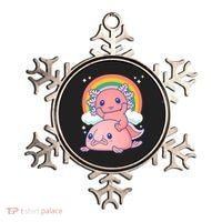 Cute Kawaii P.ink Axolotl Riding A Blob Fish Ornament thumb 0