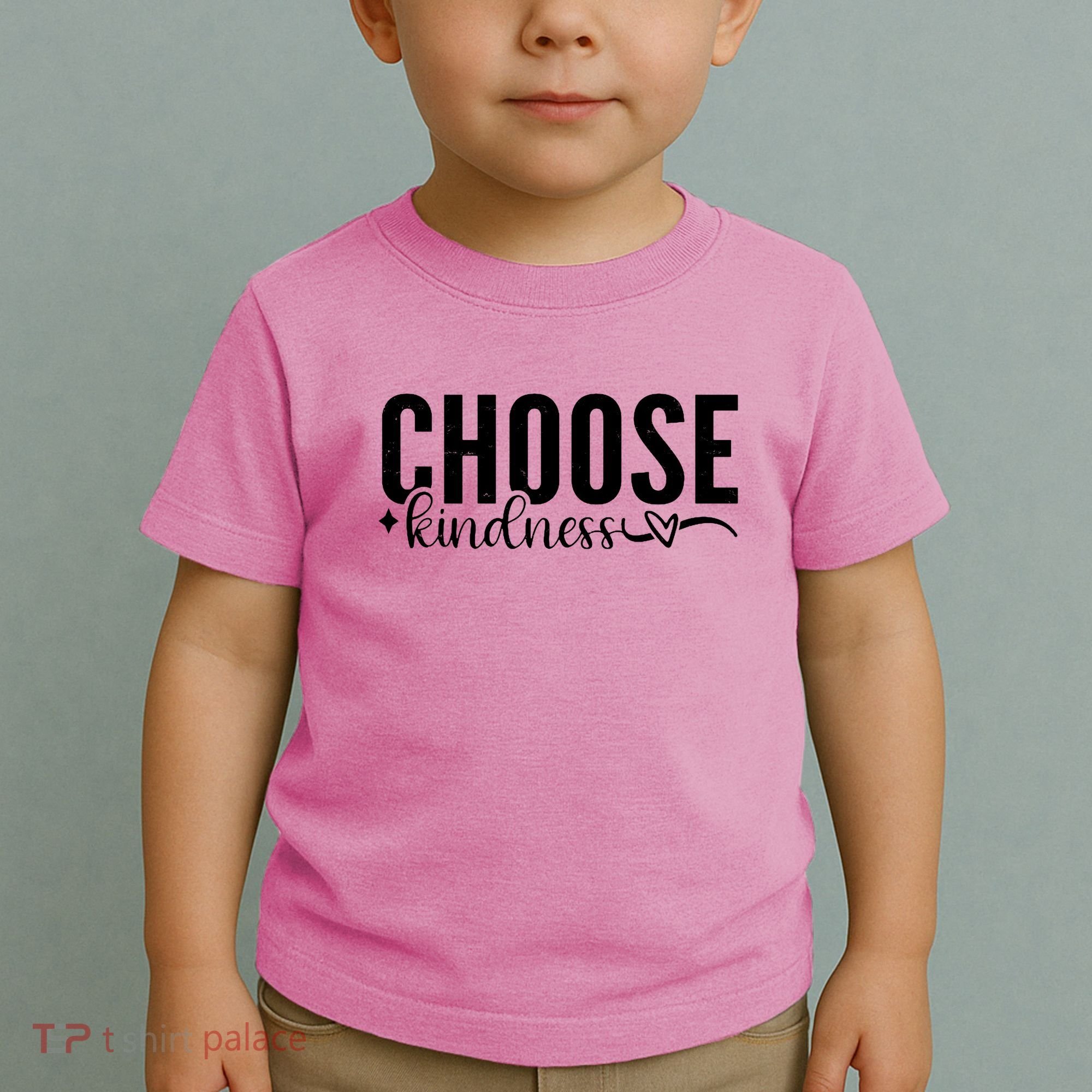 Choose Kindness Positive Quote Toddler T-Shirt