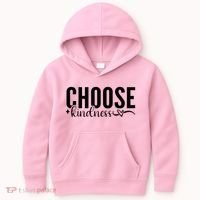 Choose Kindness Positive Quote Kids Hoodie thumb 0