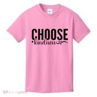 Choose Kindness Positive Quote Kids T-Shirt thumb 0