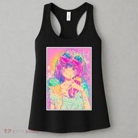 Cute Kawaii Pastel Anime Girl Pop Art Poster Women's Tank Top thumb 3