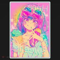 Cute Kawaii Pastel Anime Girl Pop Art Poster Women's Tank Top thumb 5