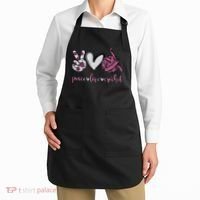 Crochet Knitting Peace Love Crochet Funny Crocheting Apron thumb 2
