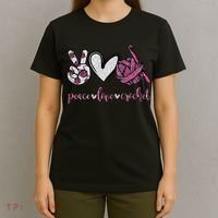 Crochet Knitting Peace Love Crochet Funny Crocheting T-Shirt thumb 4