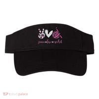 Crochet Knitting Peace Love Crochet Funny Crocheting Visor thumb 0