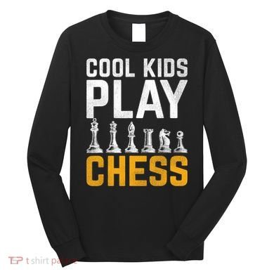 Cool Kids Play Chess Gift Long Sleeve Shirt