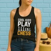 Cool Kids Play Chess Gift Women's Tank Top thumb 2