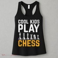 Cool Kids Play Chess Gift Women's Tank Top thumb 3