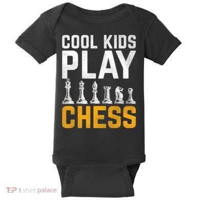 Cool Kids Play Chess Gift Baby Bodysuit