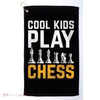 Cool Kids Play Chess Gift Golf Towel thumb 0