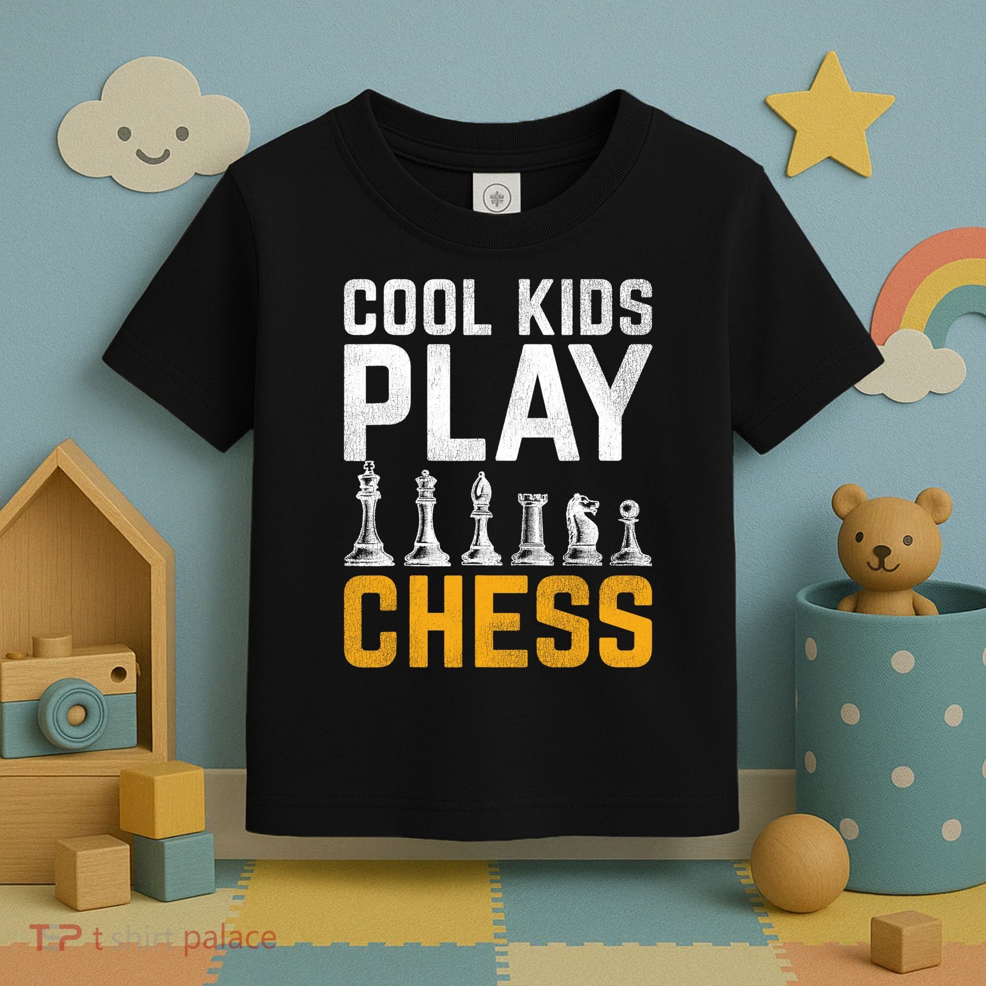 Cool Kids Play Chess Gift Toddler T-Shirt