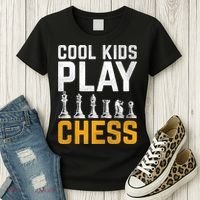 Cool Kids Play Chess Gift Women's T-Shirt thumb 3