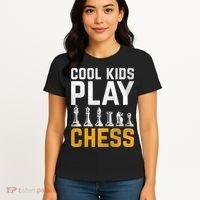 Cool Kids Play Chess Gift Women's T-Shirt thumb 4