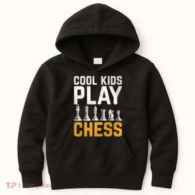 Cool Kids Play Chess Gift Kids Hoodie