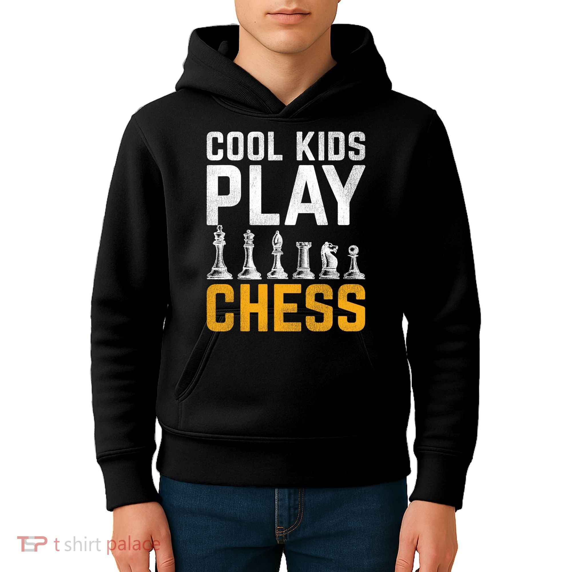 Cool Kids Play Chess Gift Kids Hoodie
