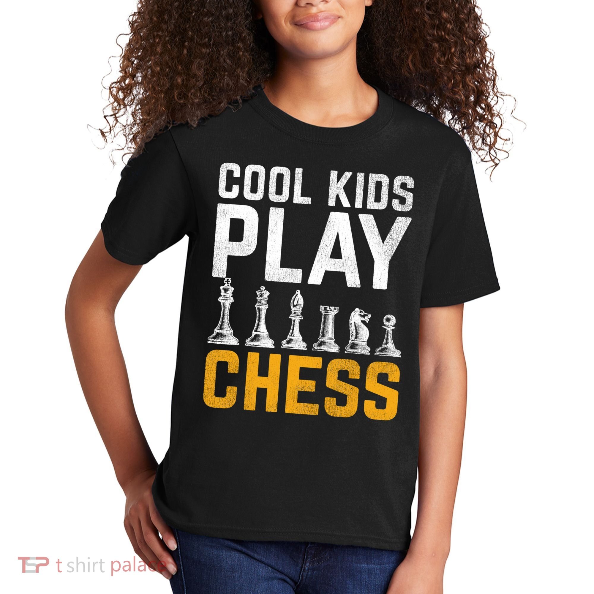 Cool Kids Play Chess Gift Kids T-Shirt