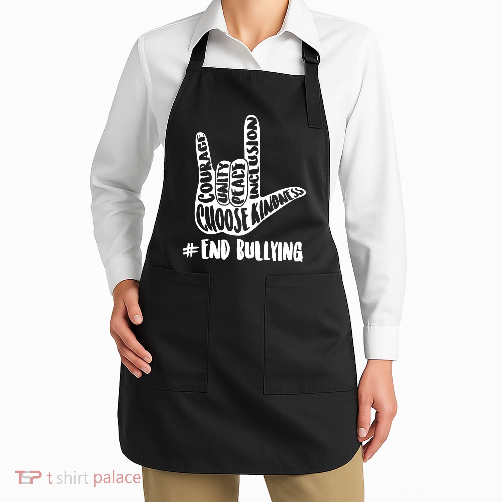 Choose Kindness Rock On # End Bullying Apron