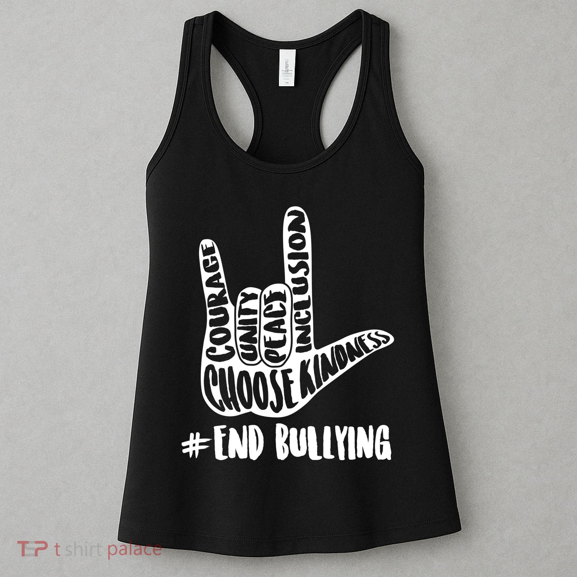 Choose Kindness Rock On # End Bullying Women's Tank Top