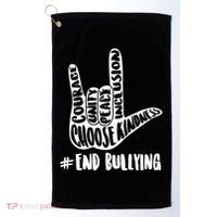 Choose Kindness Rock On # End Bullying Golf Towel thumb 0