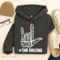 Choose Kindness Rock On # End Bullying Hoodie thumb 4
